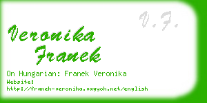 veronika franek business card